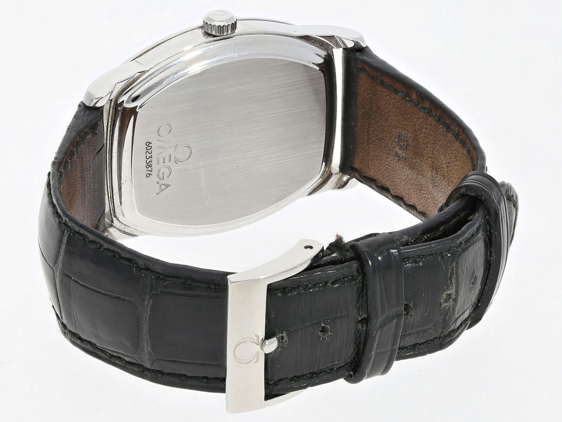 Armbanduhr: feine Omega Herrenuhr in Edelstahl, Chronometer, Kaliber 1120, Full Set - Bild 3 aus 3