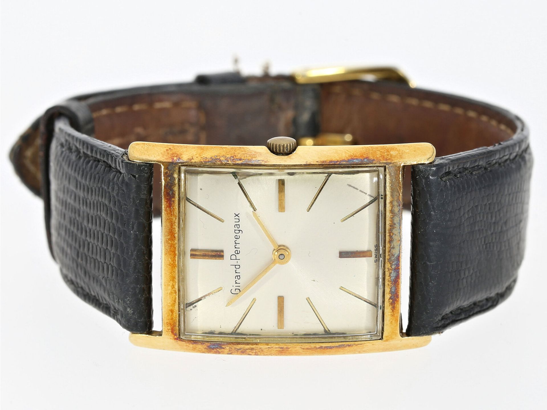 Seltene vintage Herrenuhr von Girard Perregaux aus 18K Gold, vermutlich 40/50er-Jahre