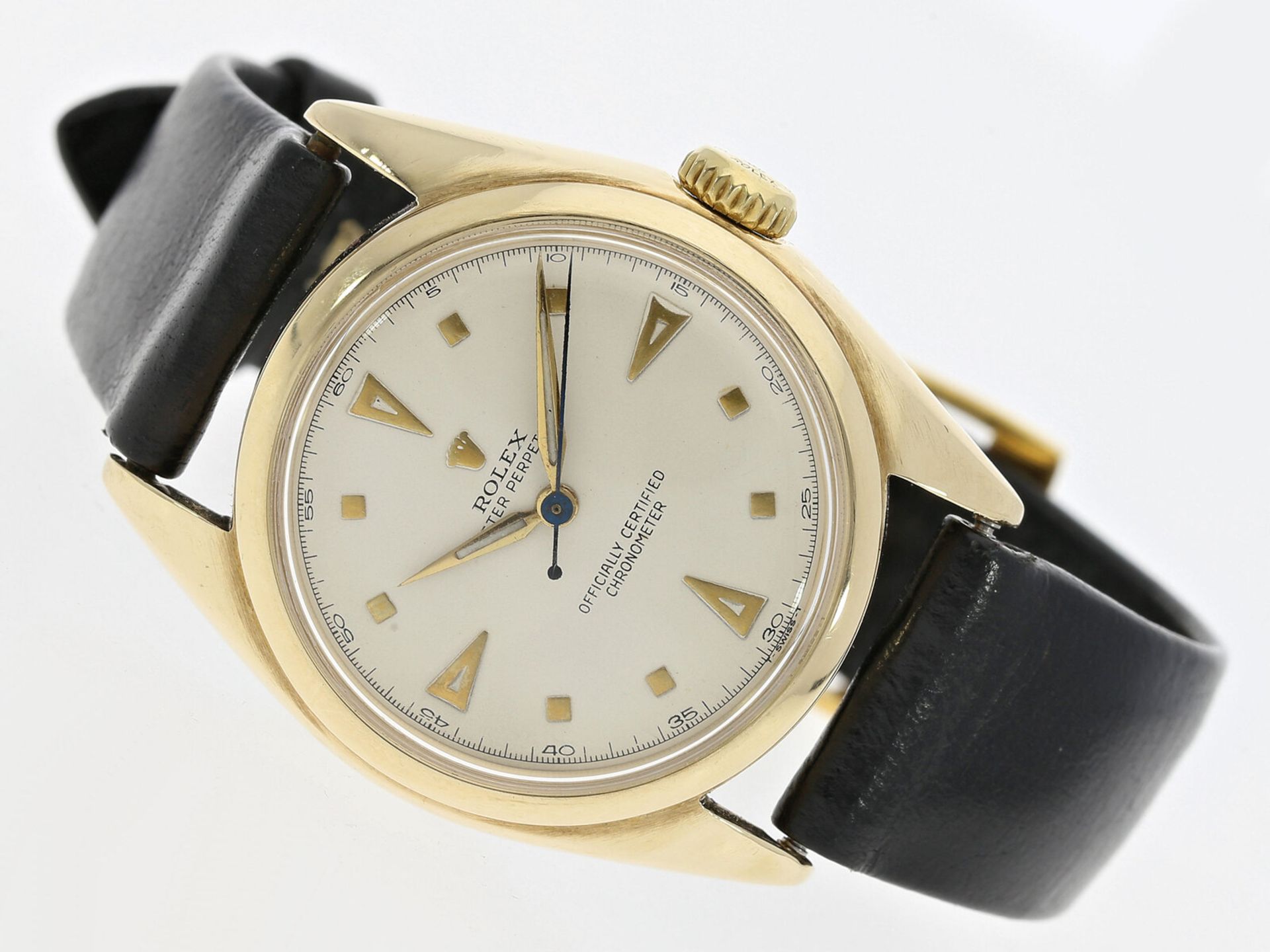 Armbanduhr: seltene, frühe Rolex Bubble Back, Ref.6048, vermutlich von 1949