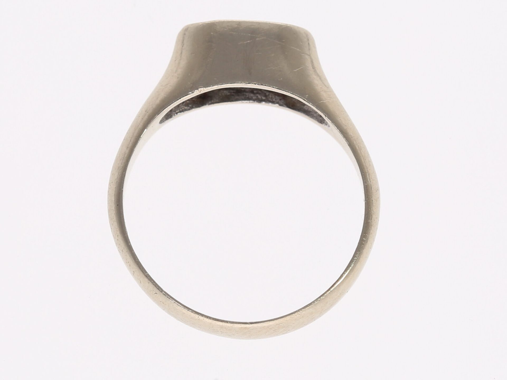 Ring: zierlicher antiker Damenring mit Brillantbesatz - Bild 4 aus 6