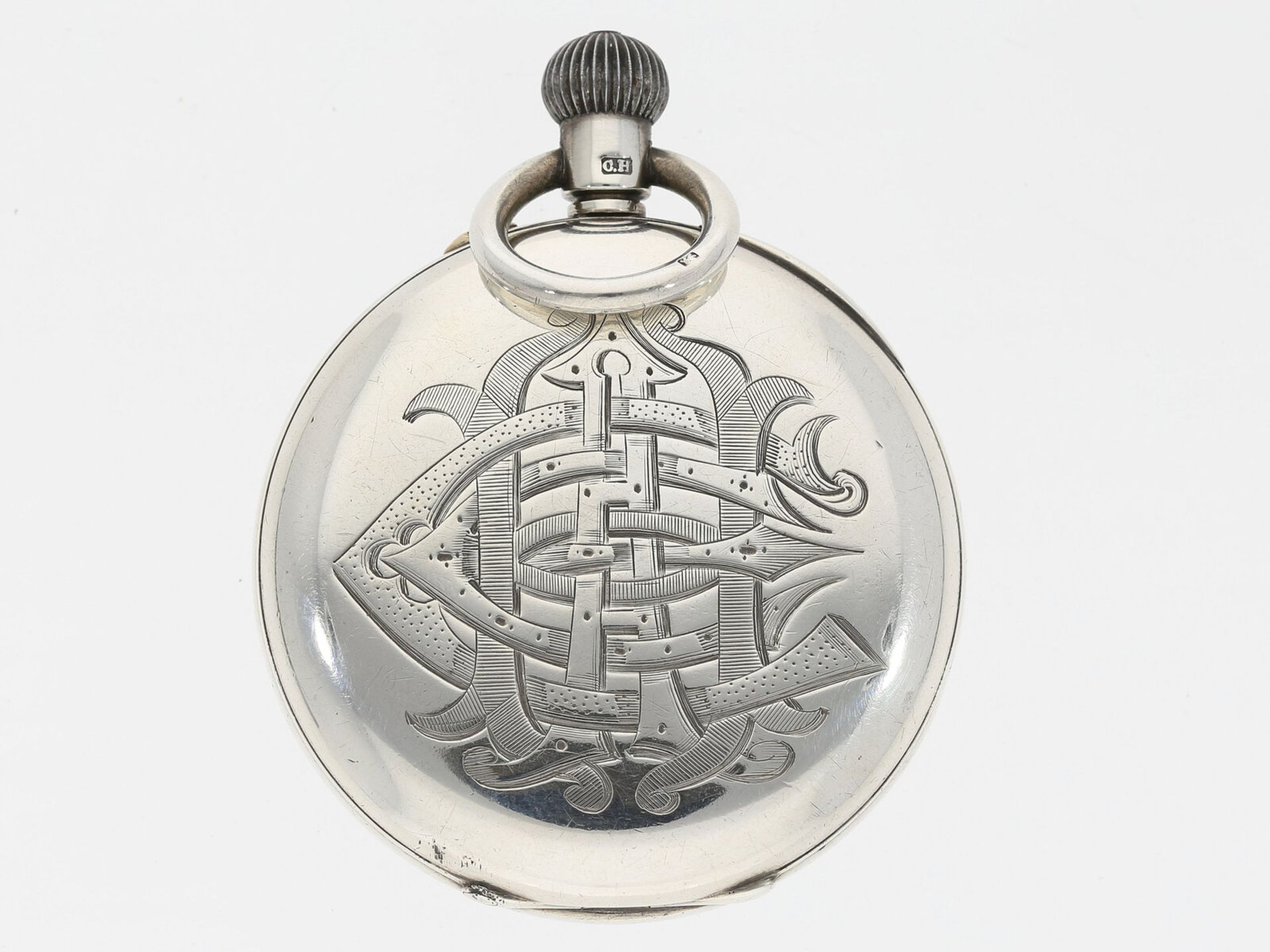 Englische silberne Taschenuhr, Geo. Oram & Son, London - Image 2 of 3