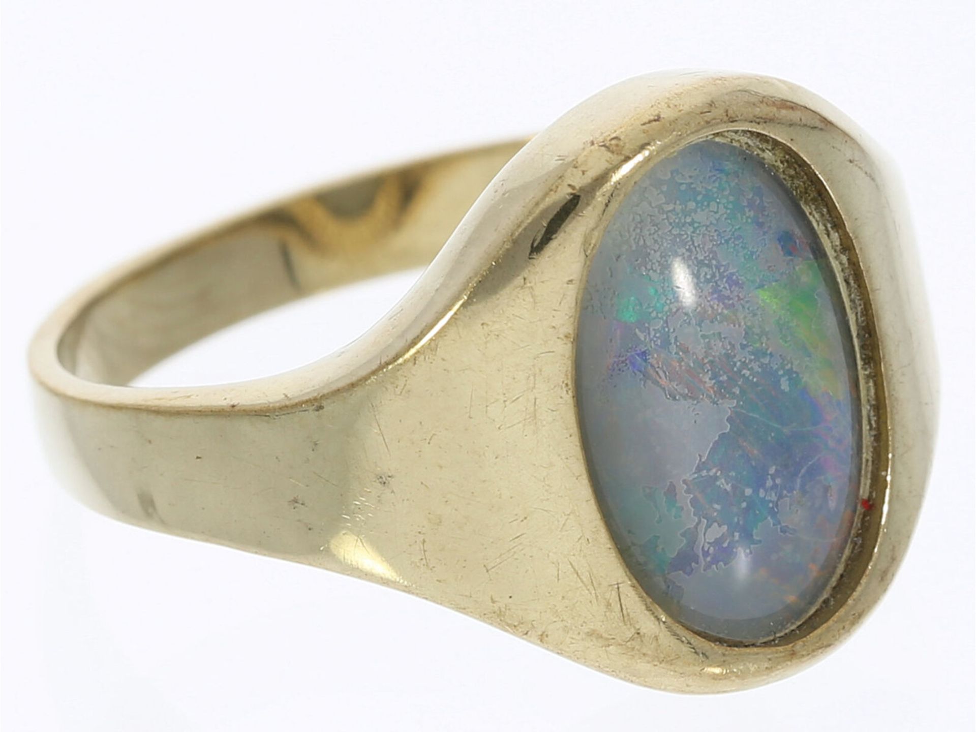 Goldring mit Opal - Bild 2 aus 2