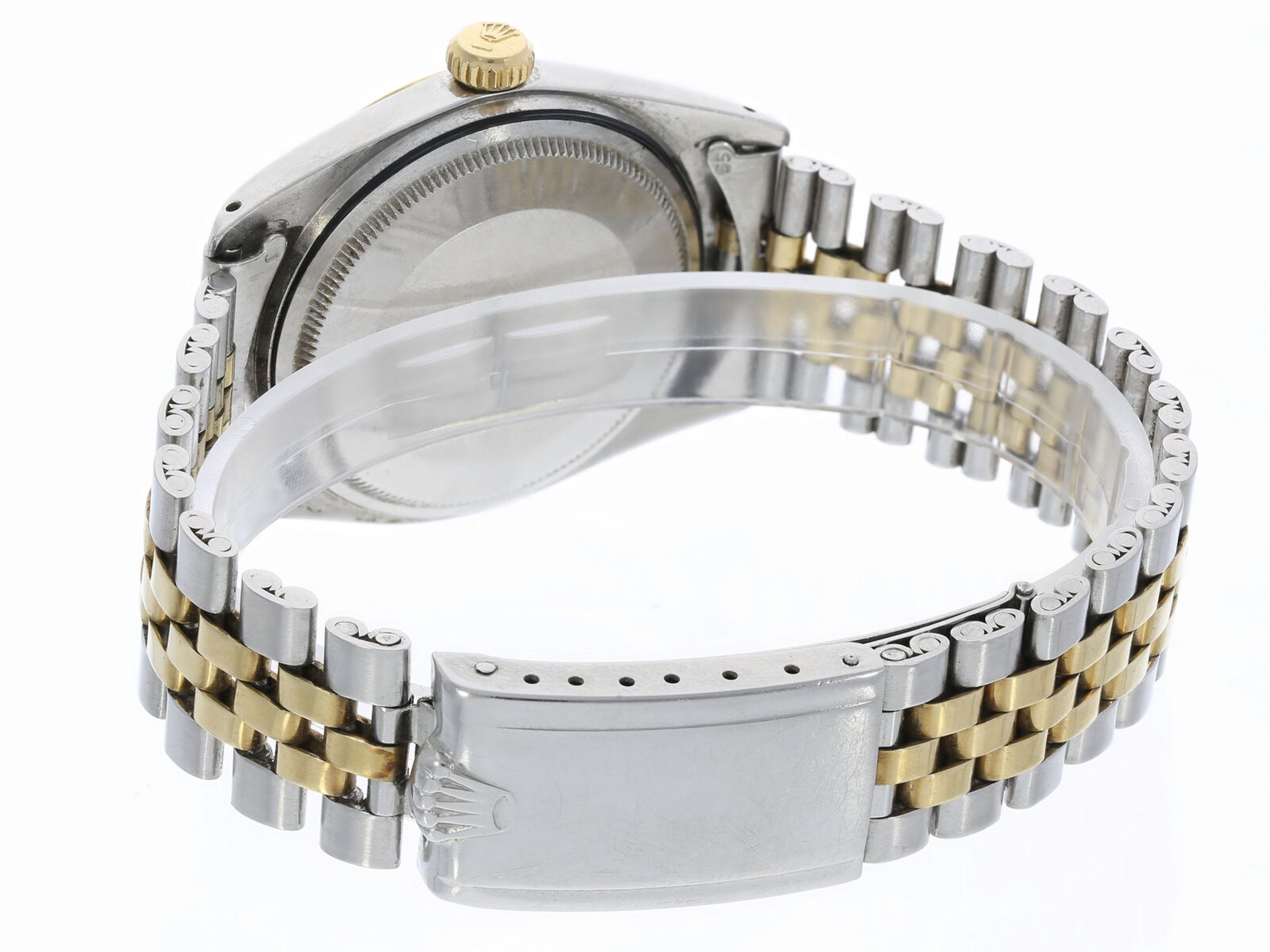 Armbanduhr: vintage Rolex Oyster Datejust Stahl/Gold, mit Box - Bild 4 aus 6