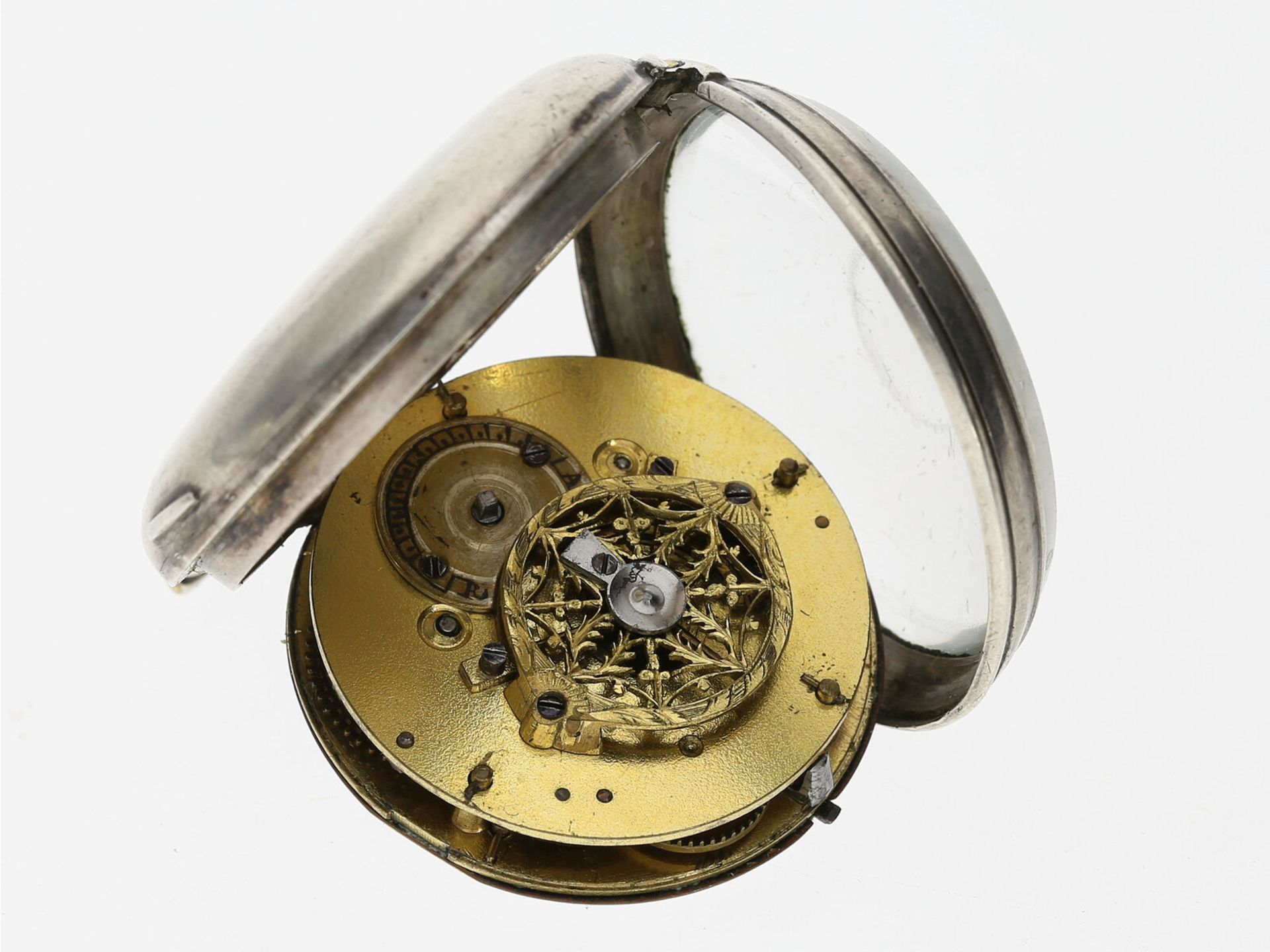 Taschenuhr: kleine schwedische Spindeluhr, um 1800 - Bild 4 aus 4