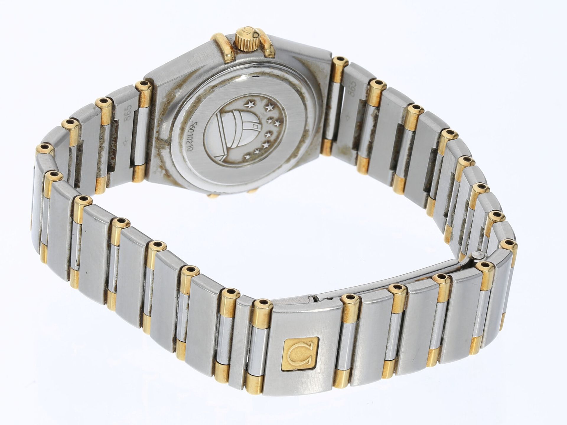 Feine und hochwertige vintage Damen-Armbanduhr, Omega Constellation in Stahl/Gold - Bild 4 aus 4