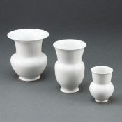 3 unterschiedliche Vasen. KPM Berlin
