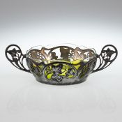 WMF Tafelaufsatz mit Glasschale, Jugendstil, um 1900