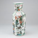 Famille Verte-Vase, China, um 1950