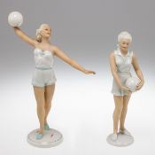 2 Tänzerinnen mit Ball. Heinz Schaubach 1940-1962 und