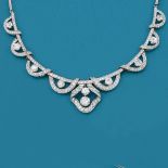 Jugendstil-Diamantcollier