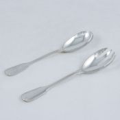 2tlg Salatbesteck mit Augsburger Faden