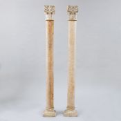 Zwei schlanke Säulen, wohl Frankreich, 19. Jahrhundert