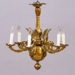 6flg. Deckenlampe im Louis Seize Stil