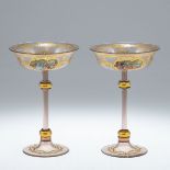 Paar Champagnerschalen sog. Schaumweinschalen. Um 1900.