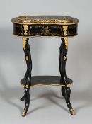 Boulle Beistelltisch mit Jardiniere