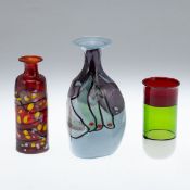 3 unterschiedliche Vasen. Wohl Petra Gessing, Wernigerode u.a.