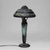 Jugendstil Tischlampe Paysage lacustre