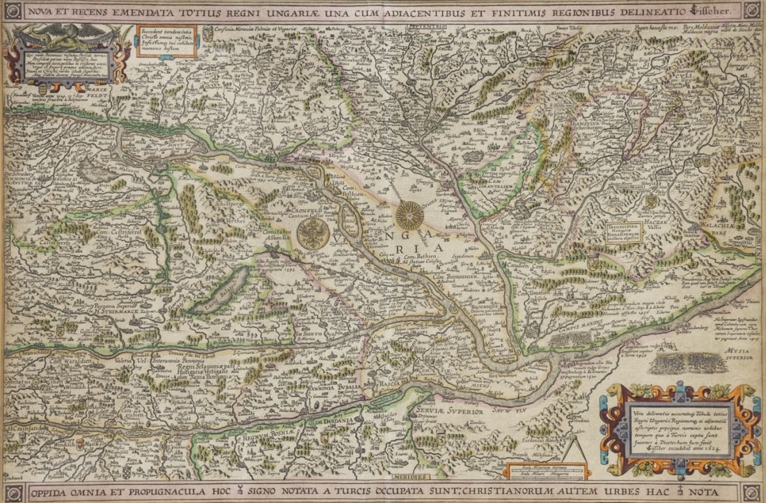 Claes Janszoon Visscher (1587-1652), Kolor. Kupferstich, Ungarn