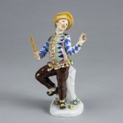 Harlekin mit Pritsche. Meissen 1986.