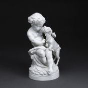 Putto als Bacchus mit Ziege. Anfang 20. Jh. - Claude Michel.