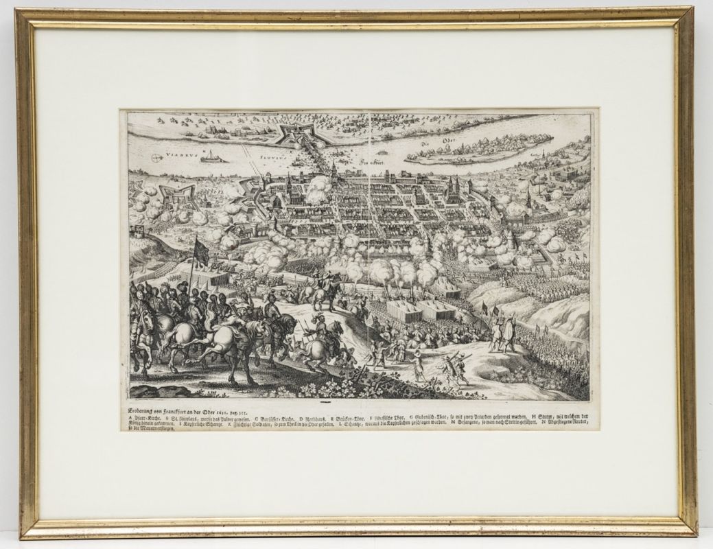 Matthäus Merian (1593-1650), Kupferstich, Schlacht von Frankfurt (Oder) - Bild 2 aus 2