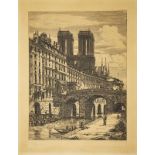 Charles Meryon (1821-1868), Le petit pont, Radierung