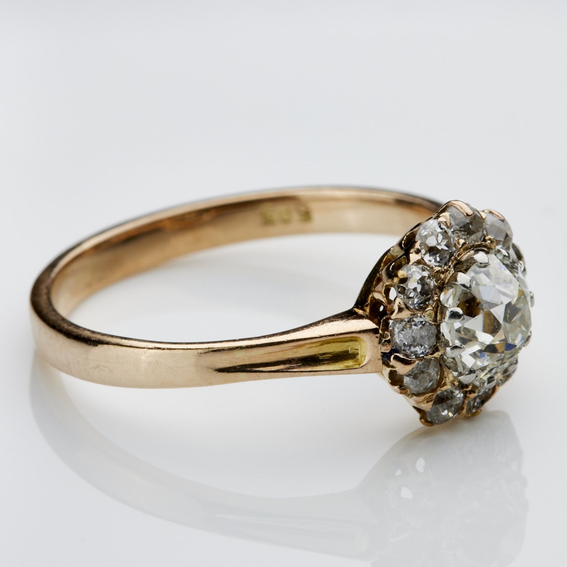 Antiker Ring mit Altschliff-Diamant - Bild 2 aus 2
