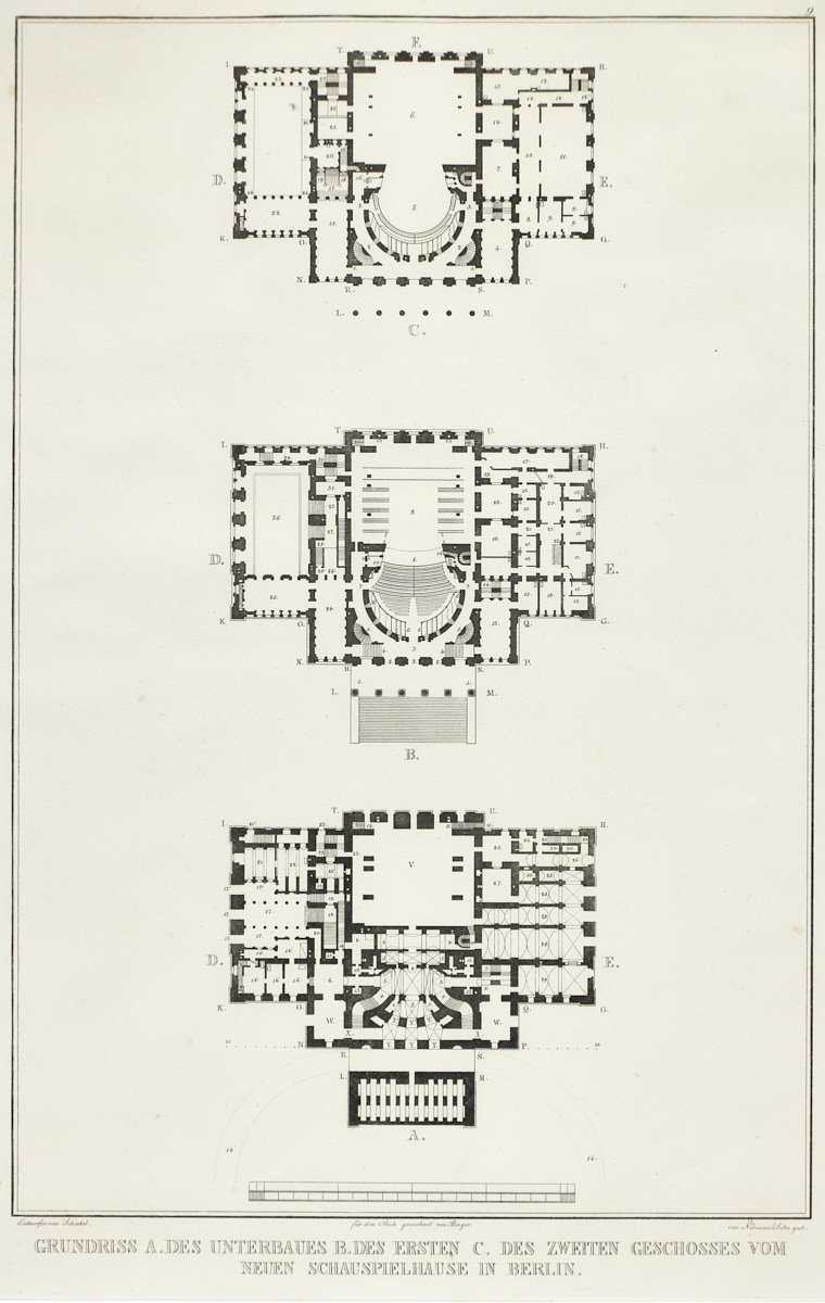 Karl Friedrich Schinkel (1781-1841), 5 Kupferstiche - Bild 8 aus 11