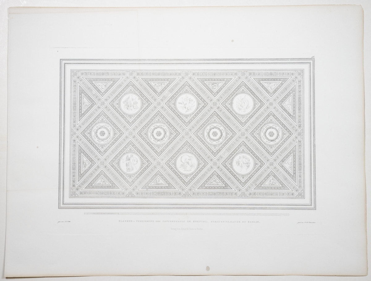 Karl Friedrich Schinkel (gezeichnet und Umkreis) (1781-1841), 3 Kupferstiche - Bild 2 aus 4