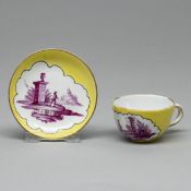 Miniaturtasse / Likörtasse / Puppentasse - Kauffahrtei Szenen. Meissen 1774-1817.