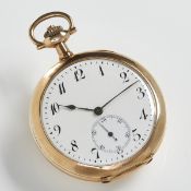 Minutenrepetition als offene Taschenuhr