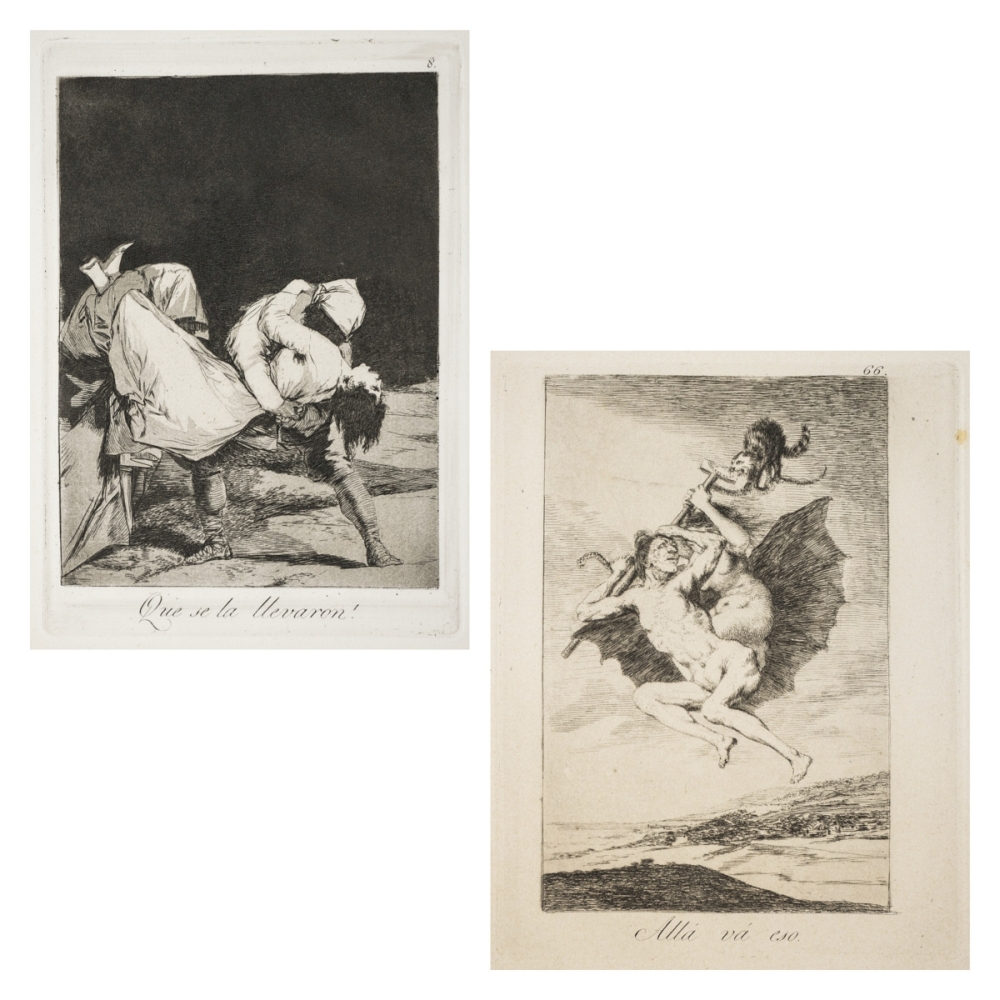 Francisco de Goya (1746-1828), Zwei Radierungen