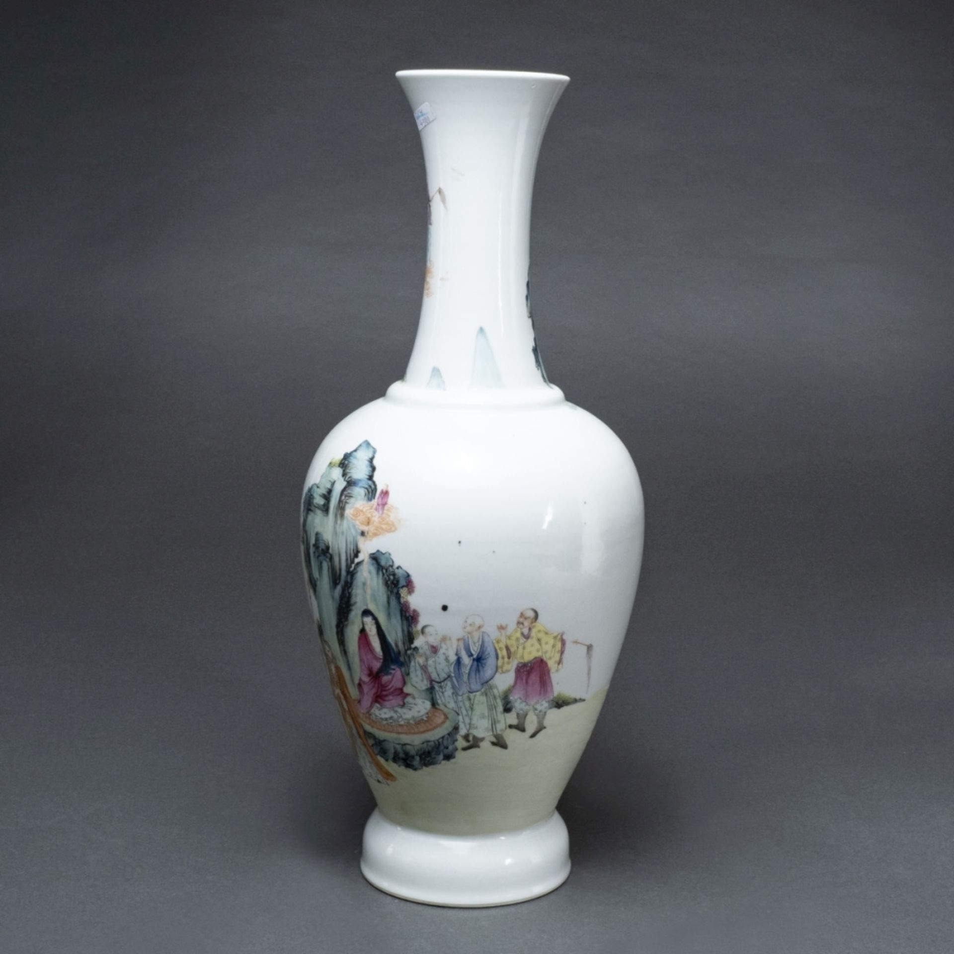 Famille rose-Vase, China, Qing-Dynastie, Ende 19. Jahrhundert - Image 2 of 3