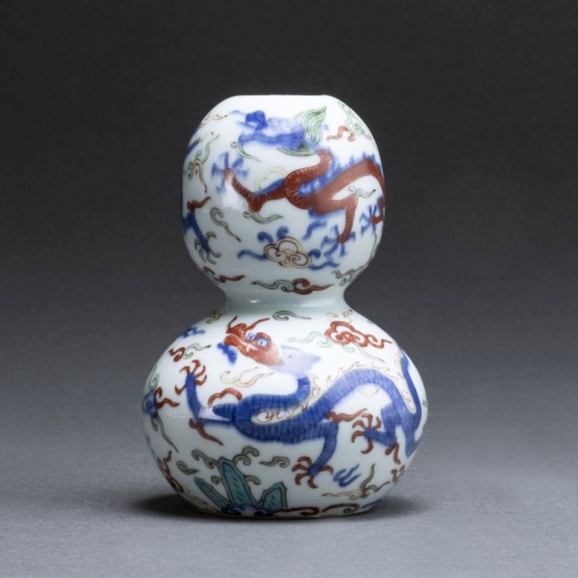 Kleine Ducai-Kalebassenvase, China, 20. Jahrhundert - Image 2 of 3