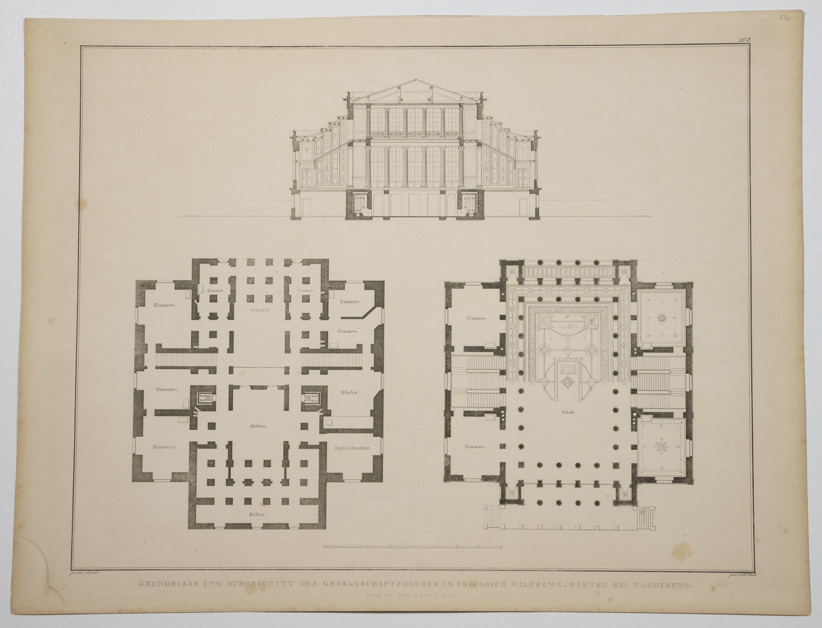 Karl Friedrich Schinkel (1781-1841), Drei Kupferstiche - Bild 4 aus 4