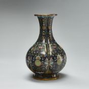 Cloisonné-Knoblauchvase, China, 20. Jahrhundert
