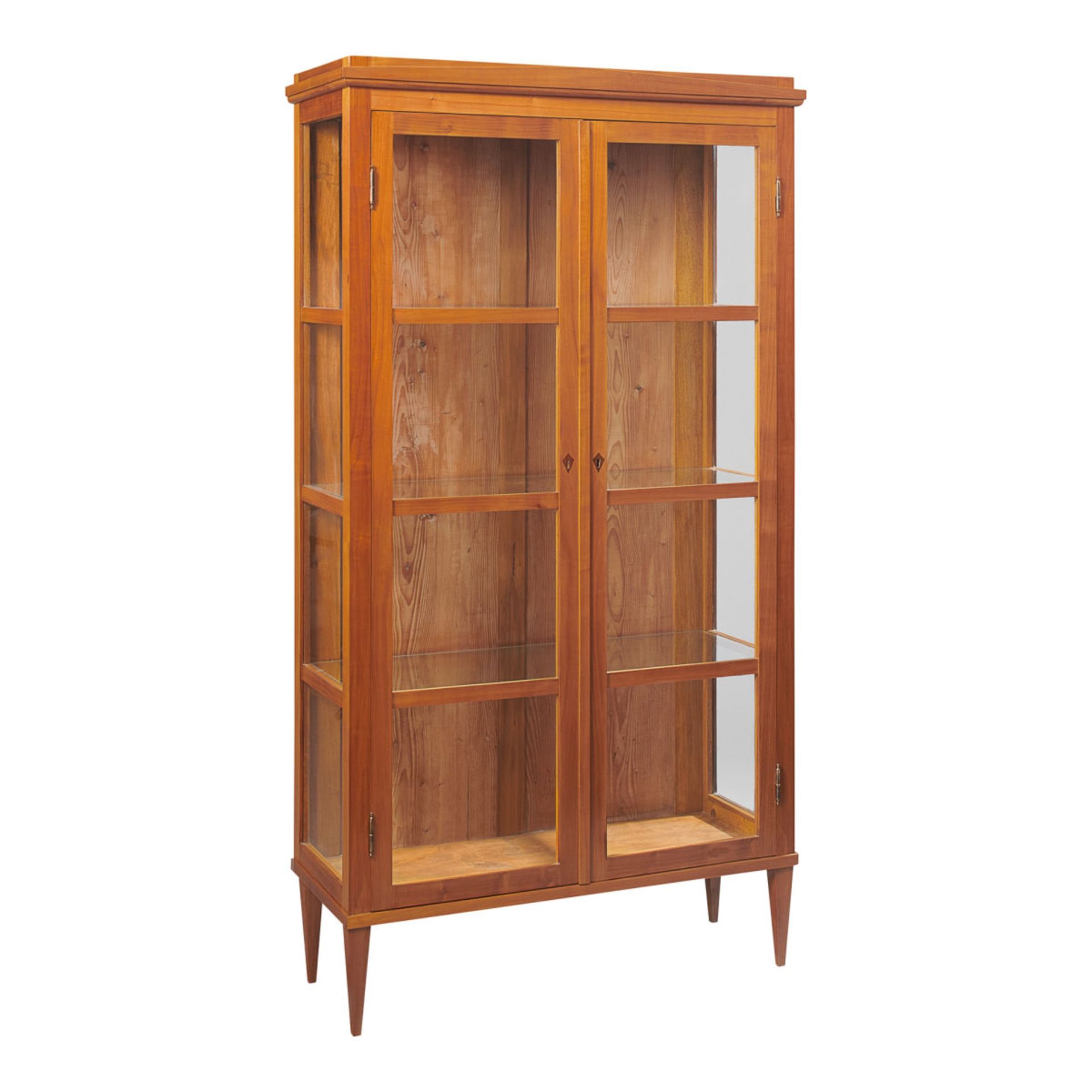 Two-door Biedermeier display cabinet