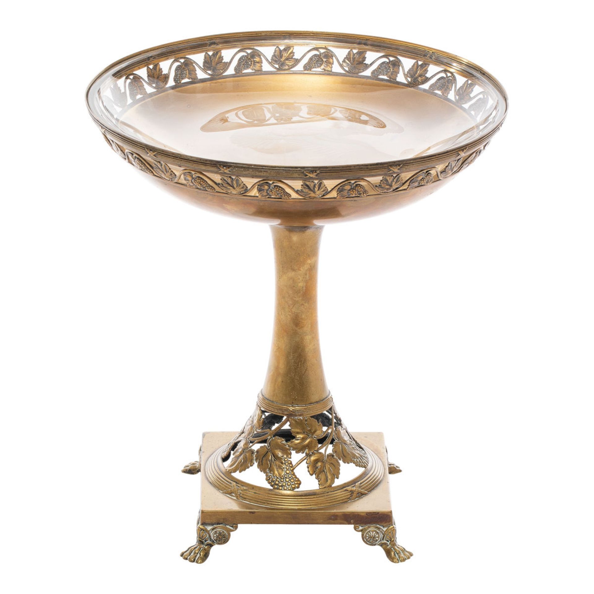 Centrepiece bowl with glass insert
