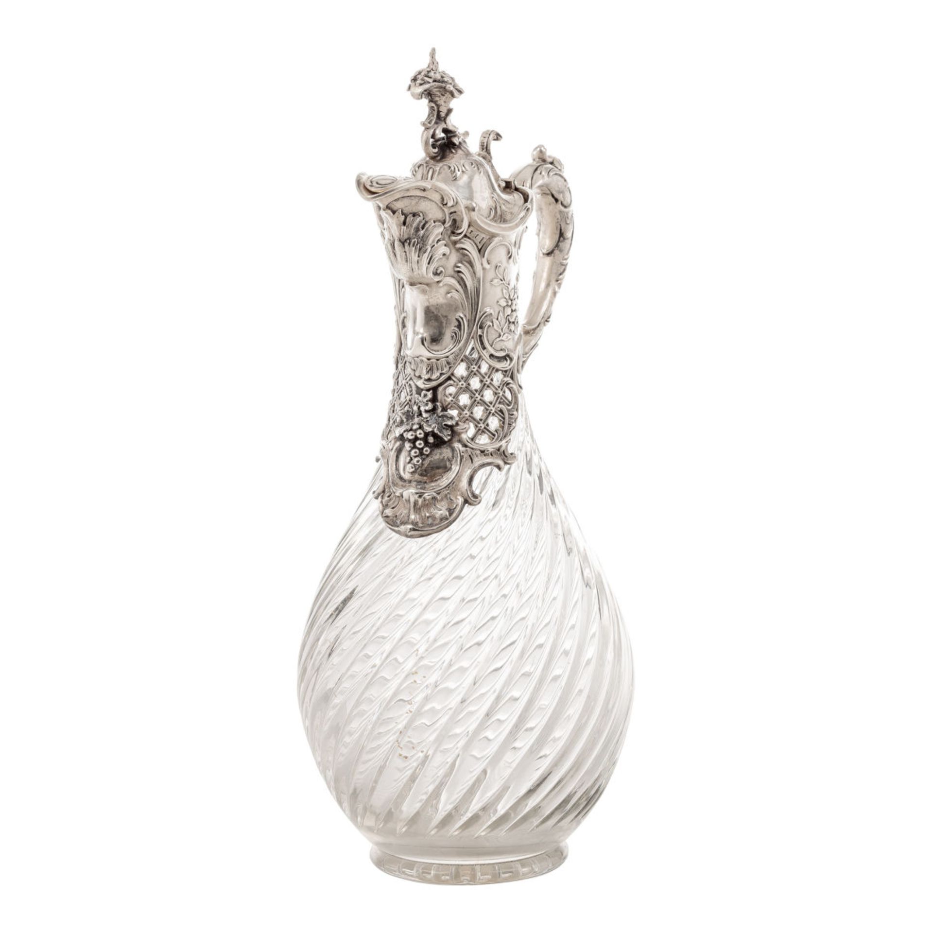 Historism wine carafe in Rococo style - Image 2 of 2