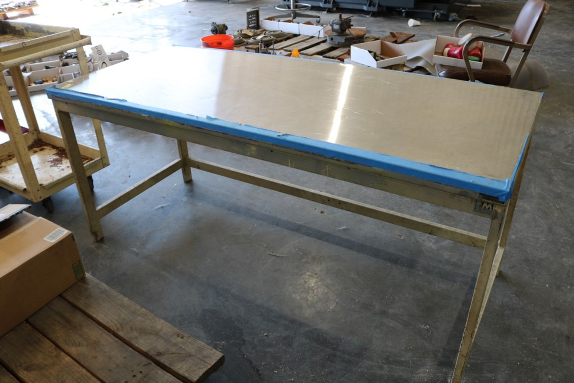 Micro Air Metal Shop Table 68" x 30" x 30"