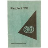 Gebrauchsanweisung für die Pistole SIG P210