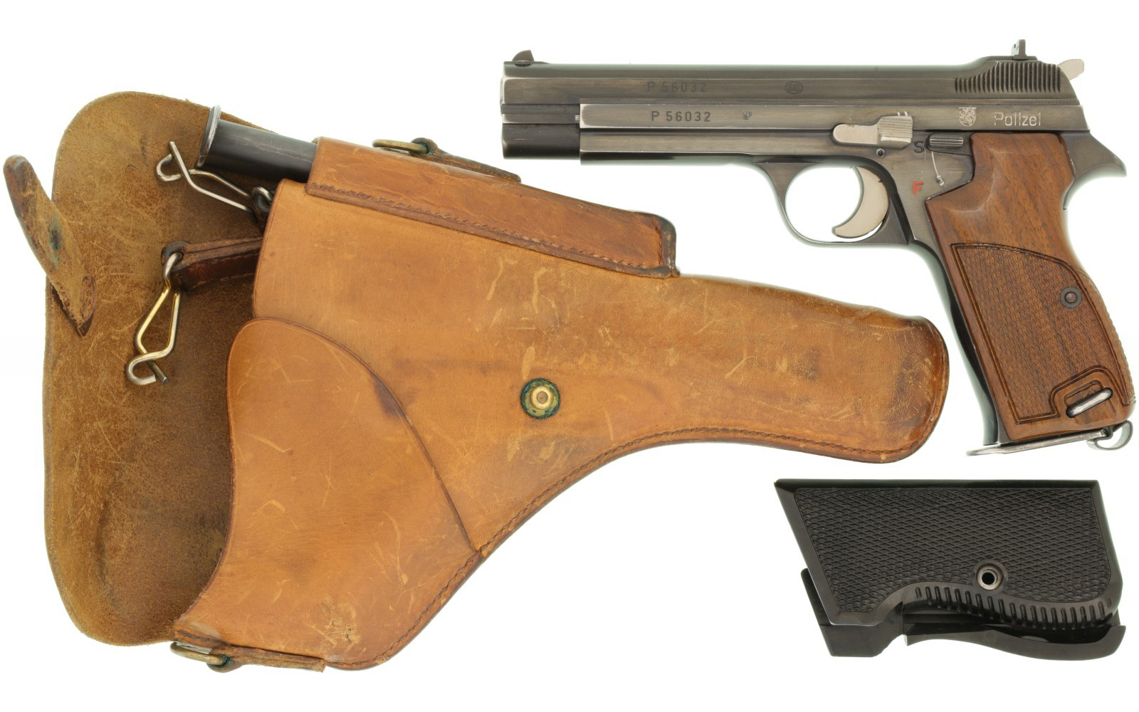 Pistole, SIG P 210-1, Kantrons-Polizei Thurgau. Kal. 9mmP