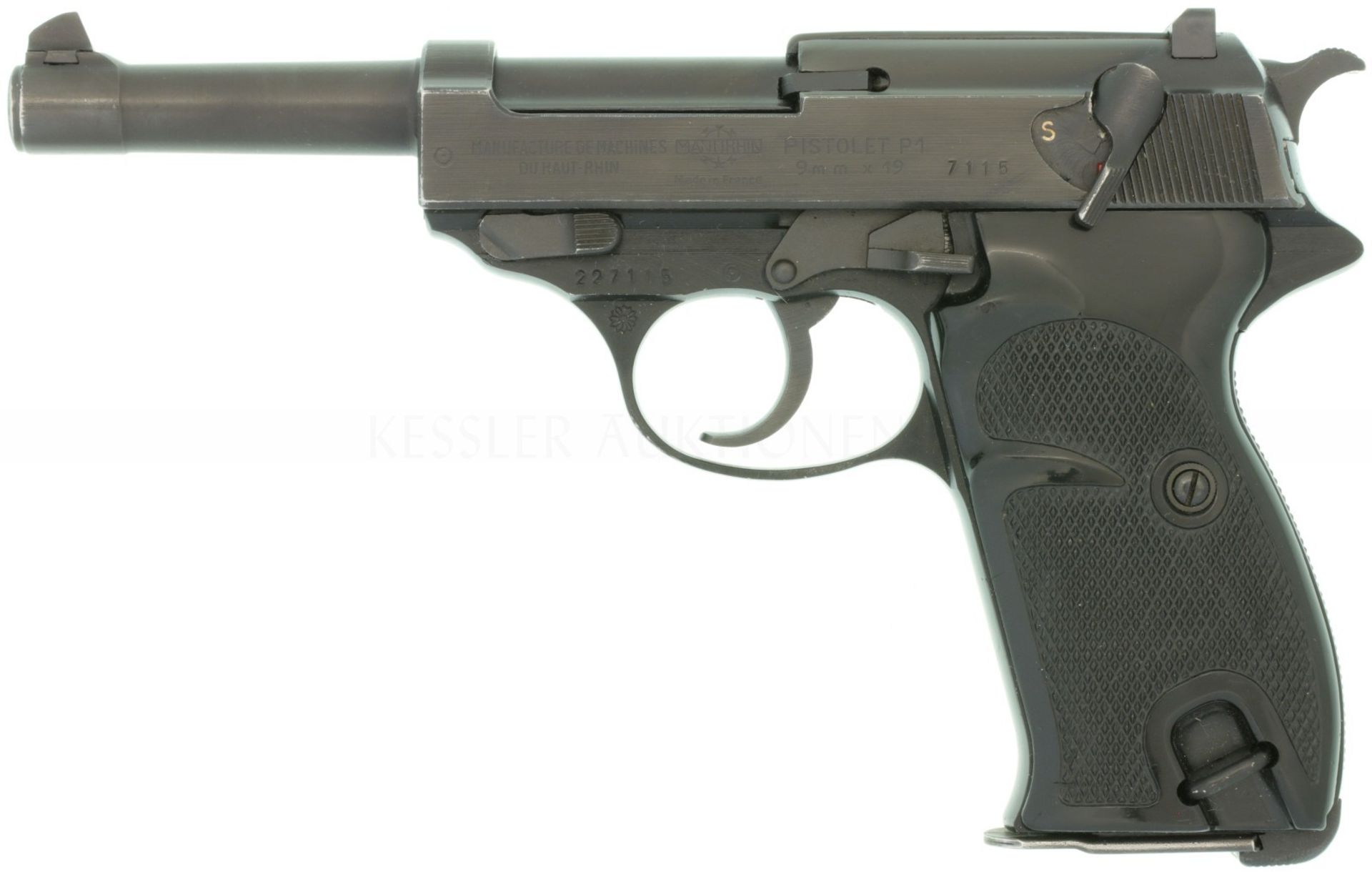 Pistole, Manurhin Pistolet P1 (P38), Polizei Berlin, Kal. 9mmP
