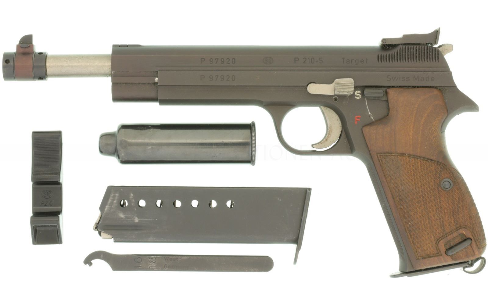 Pistole, SIG P 210-5 Target, Kal. 9mmP