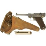 Pistole, DWM, Parabellum, Mod. 06, 1. Ausführung, Kal. 7.65mmP