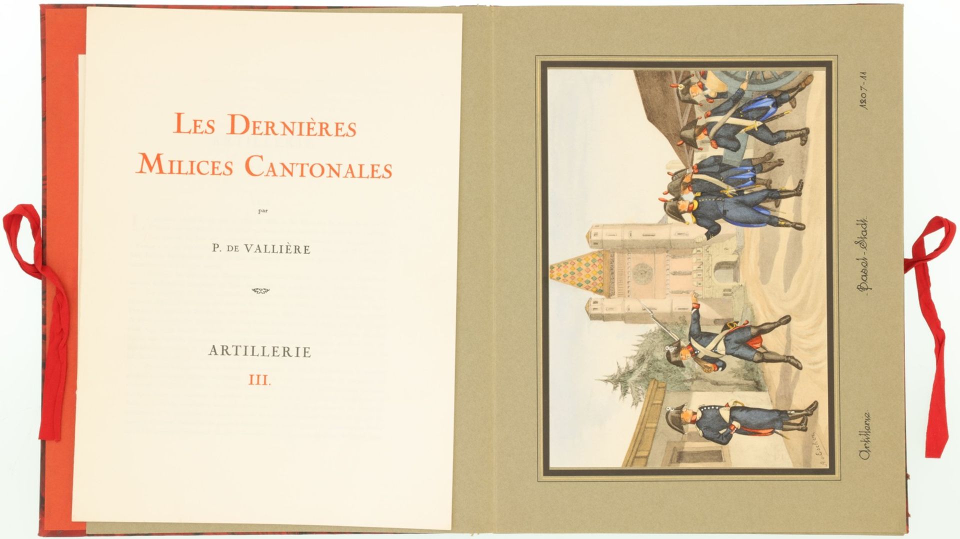 Gravure Militaires, A. von Escher, Atillerie Band 1-3 - Image 3 of 3