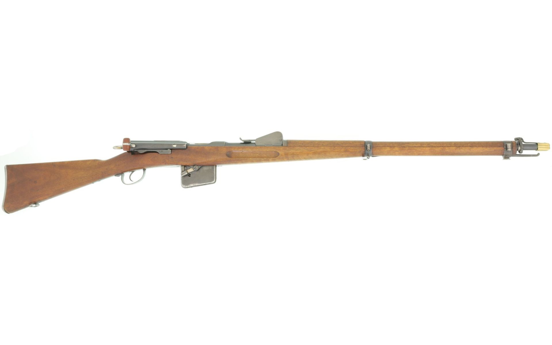 Repetiergewehr, IG 1889 Vorserie, umgebaut zur Instruktionswaffe, Kal. 7.5mm/GP1890