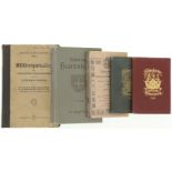 Konvolut von fünf diversen Bücher für schweizer Soldaten