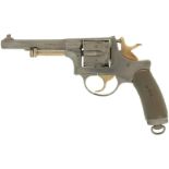 Revolver, WF Bern, Ord. 1882, stark überarbeitet, Kal. 7.5mm