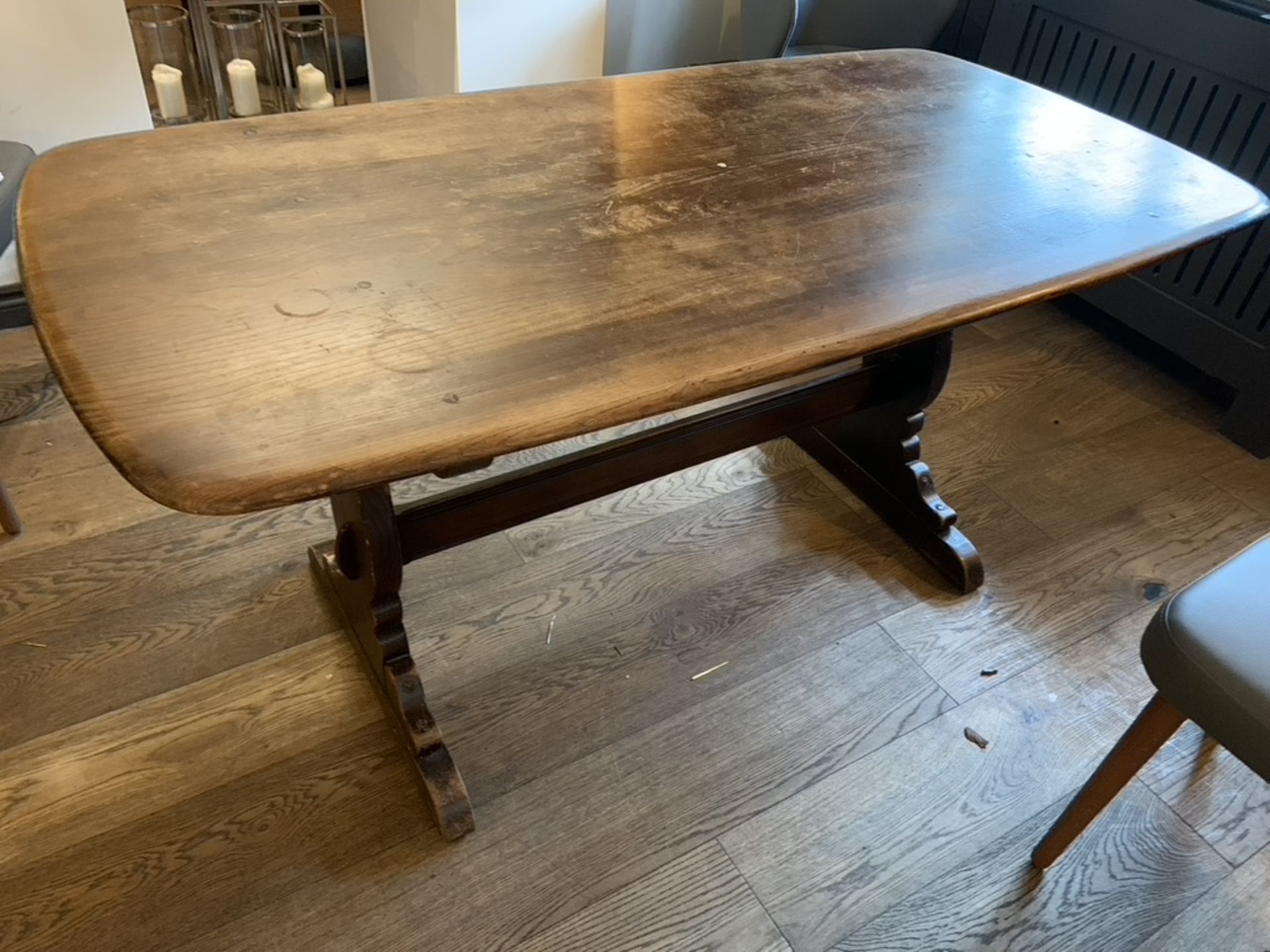 2 x Ercol style tables and 2 x drawer leaf tables